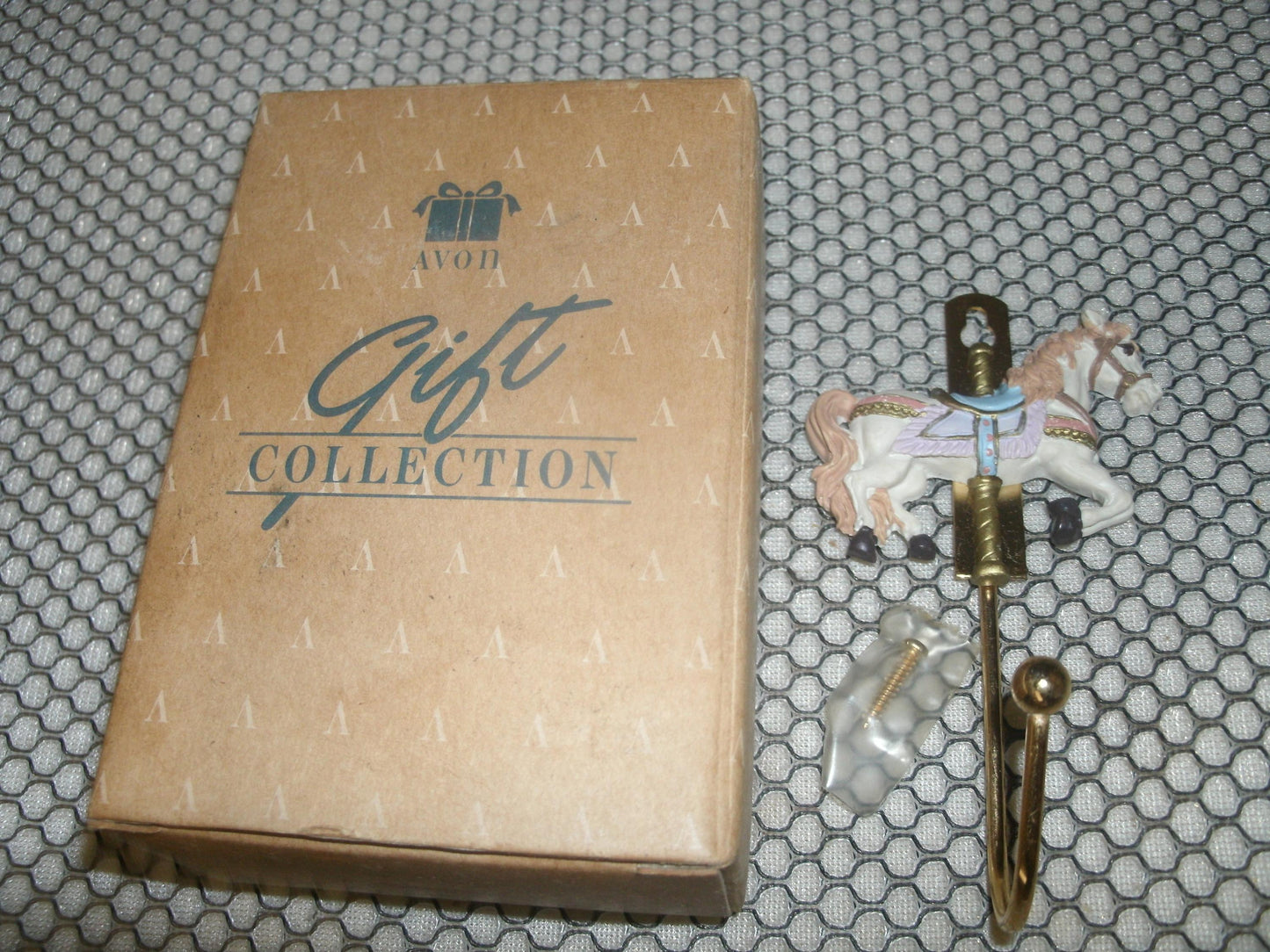 Carousel Horse Decorative Brass Hook. Avon Gift Collection.