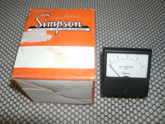 Simpson Gauge. New. 0 to 1 A.C. Amperes. R.M.S.