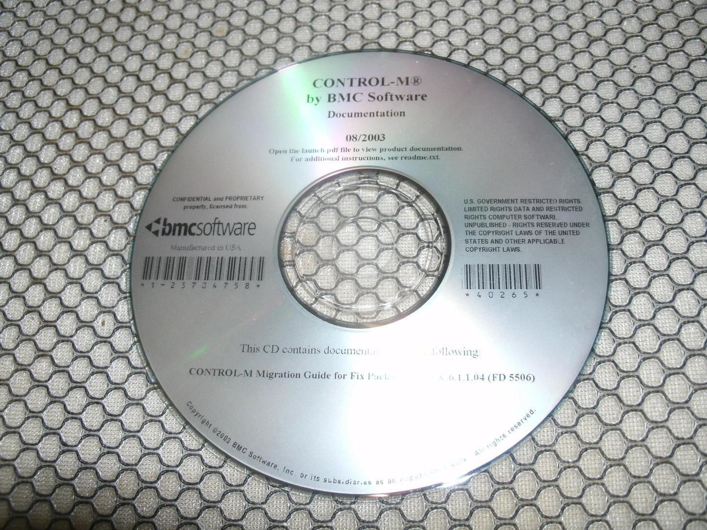 Control-M by BMC Software. 40265. New.