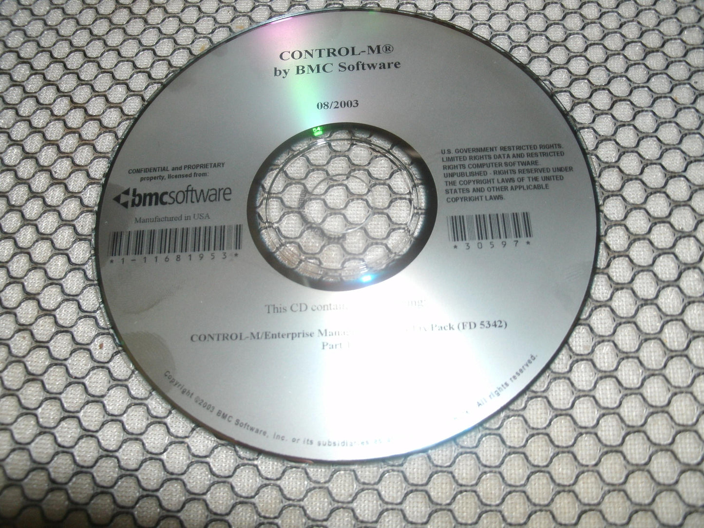 Control-M by BMC Software. 30597. New. 1 of 2 and 2 of 2.