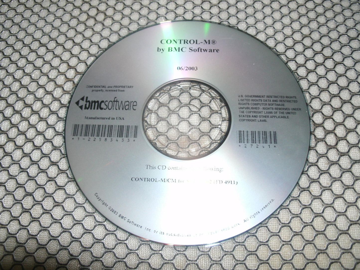 Control-MM by BMC Software. 27241. CD. New.