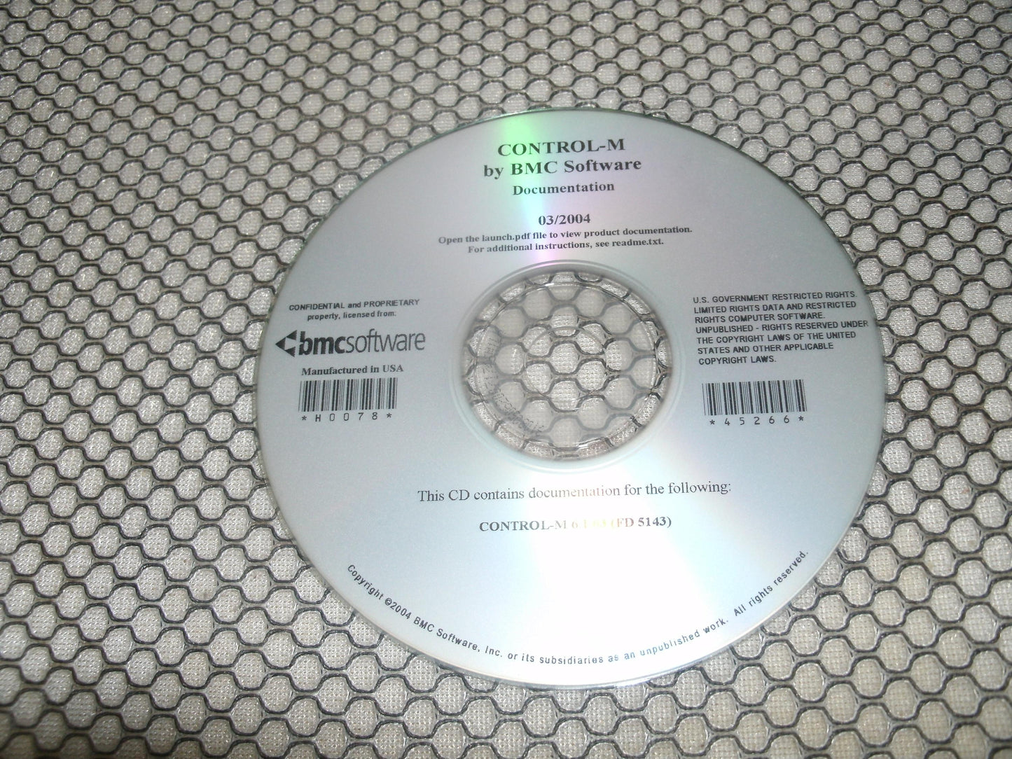 Control-M by BMC Software. Documentation. 45266.