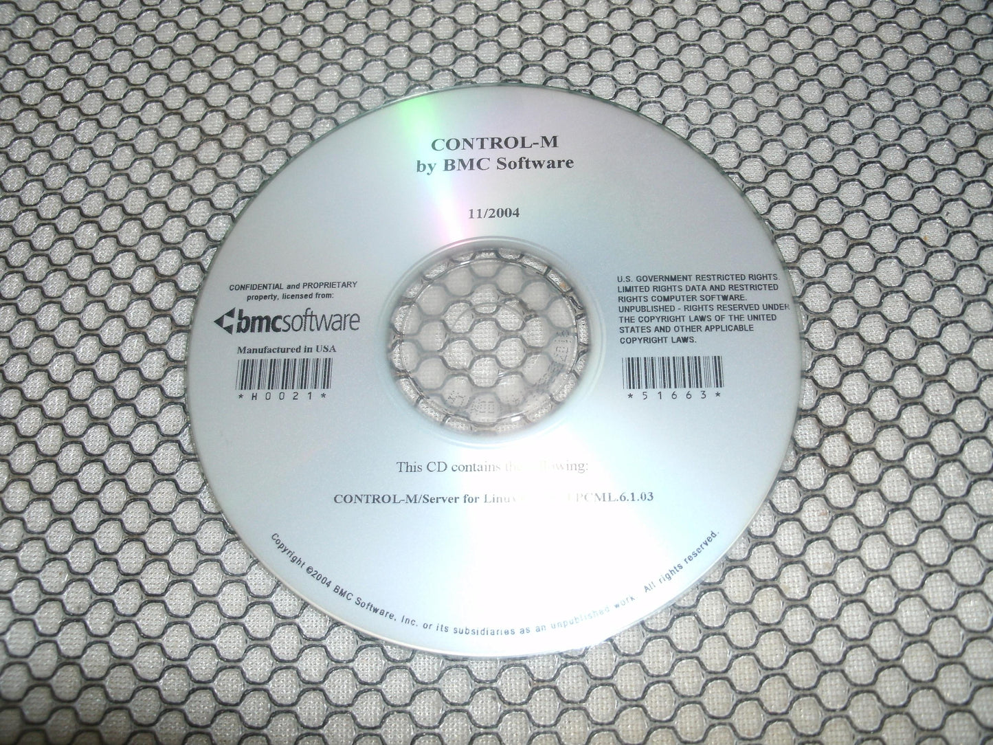 Control-M by BMC Software. 51663. CD.