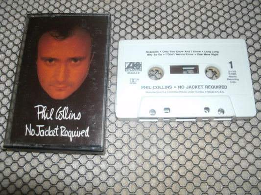 Phil Collins. No Jacket Required. A4-81240. Cassette.