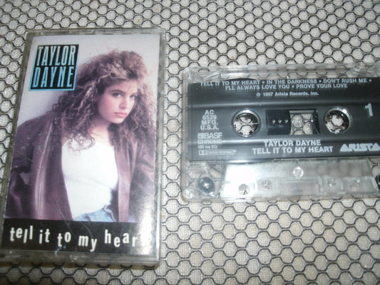 Taylor Dayne. Tell It To My Heart. Cassette. Used.