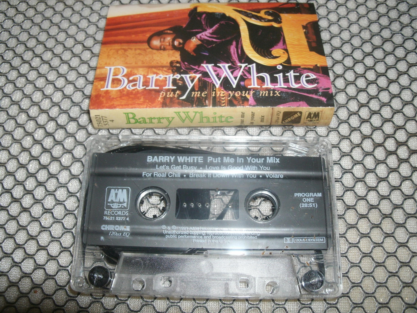 Barry White. Put Me In Your Mix. Cassette.