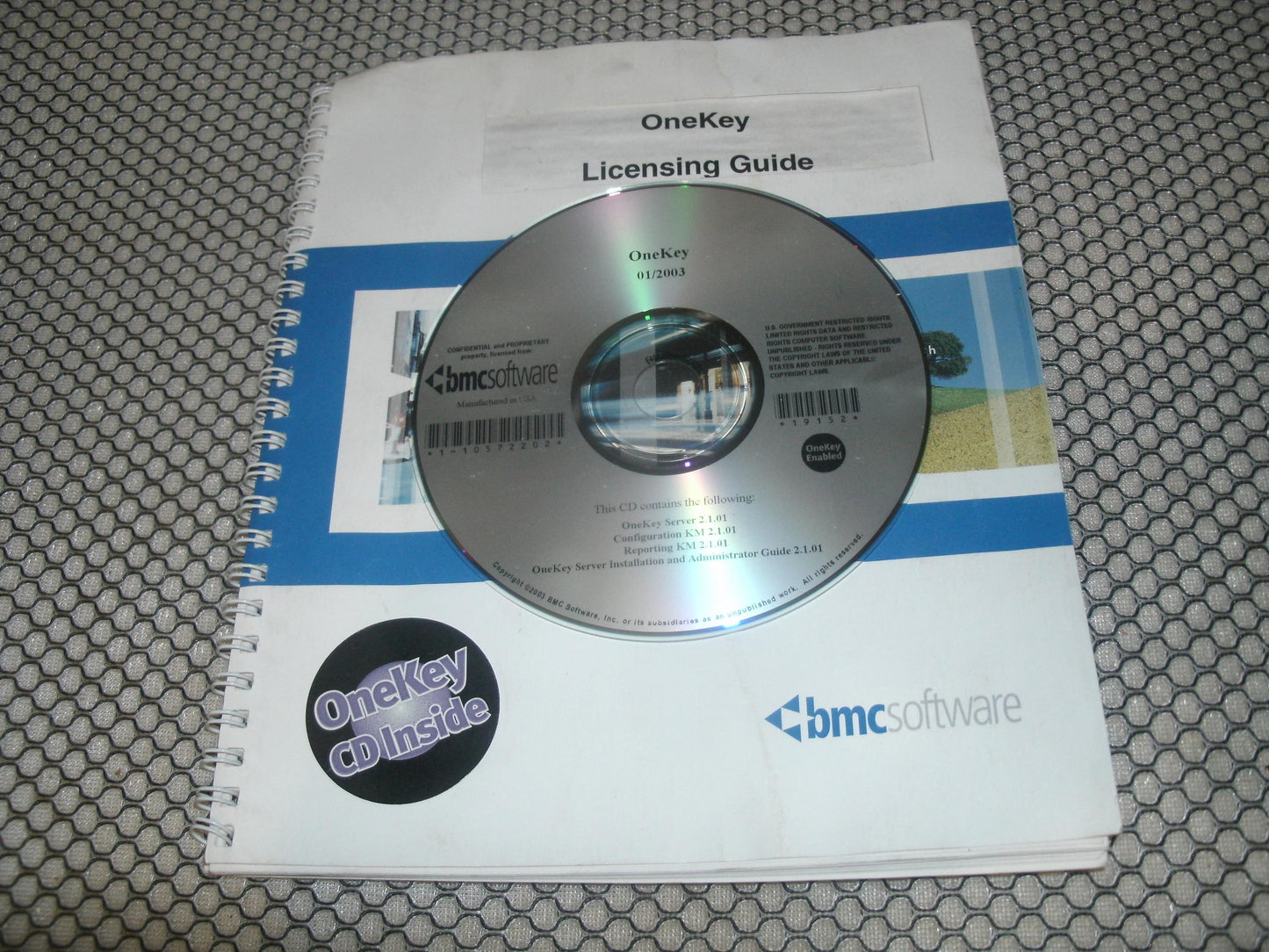 BMC Software OneKey Licensing Guide with CD. 19152.