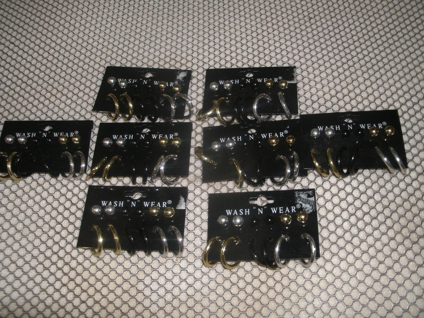 Wash N Wear 6-993-0295 Ear Rings and Studs. LOT of 8.