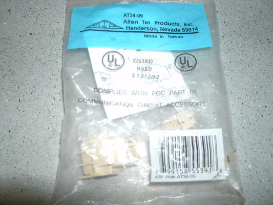 Allen Tel Products. AT34-09 Connector. RJ11. New.