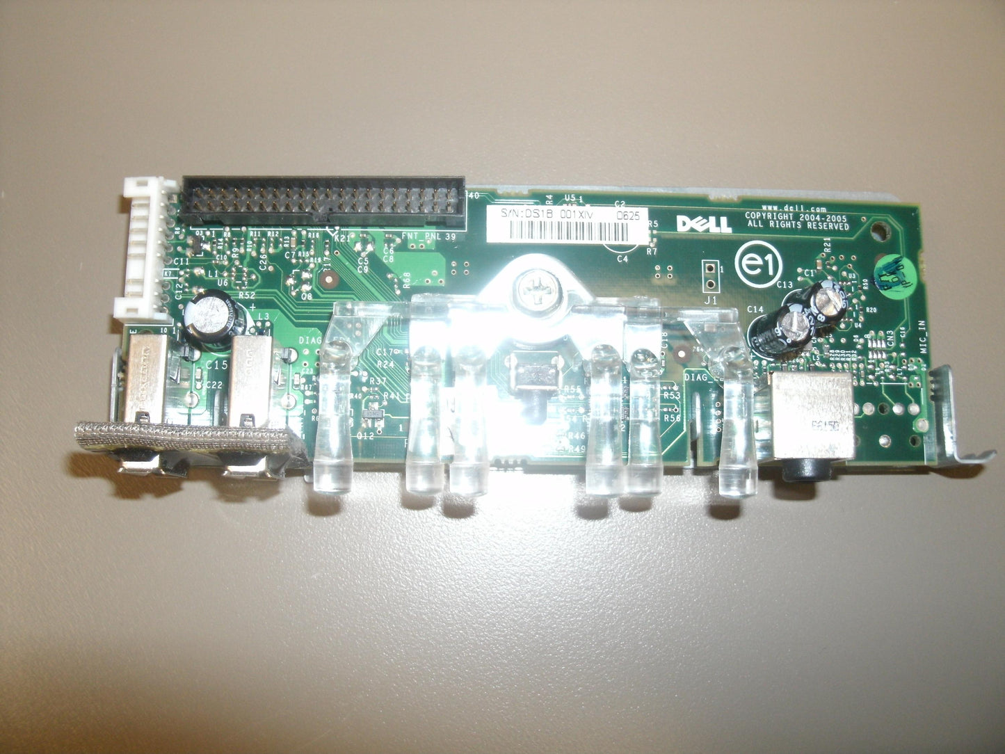 Dell MJ282 USB Audio Control Panel Board. Refurbished.
