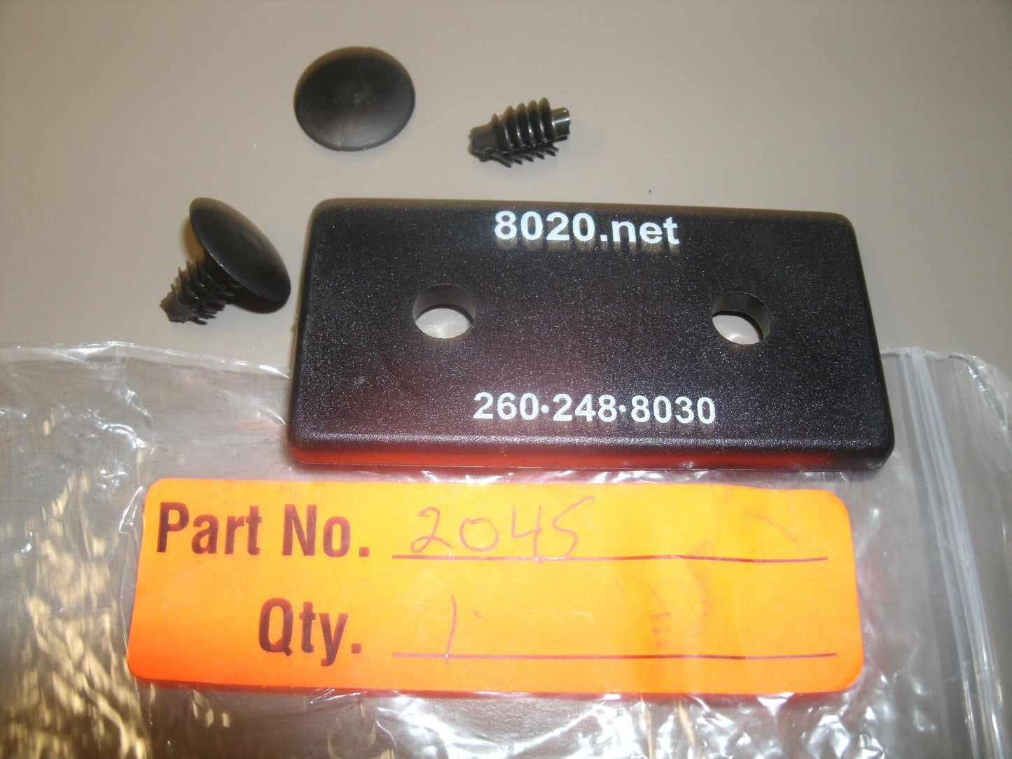 802.net 260-248-8030 Plastic Plate. New. (C2)