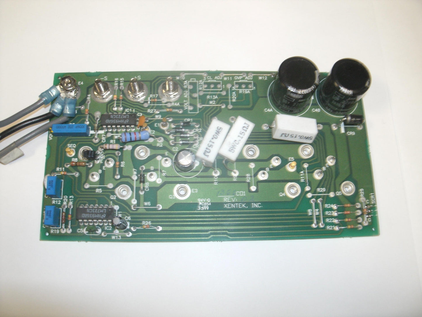 Xentek 1366C01 Rev: 02. 94V-O PC85A, 3599.