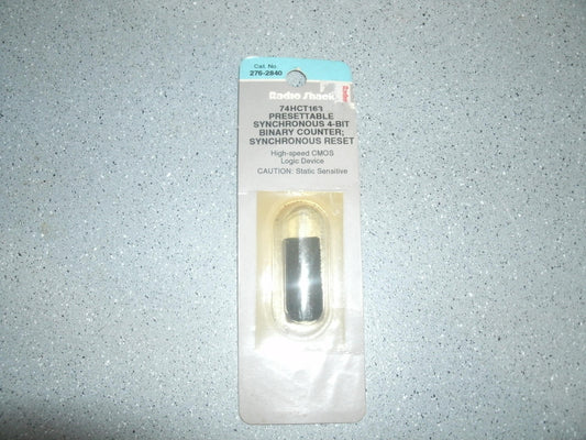 Presettable 74HCT163  Synchronous 4-Bit Binary Counter.