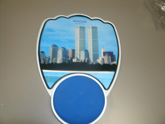 Wristease Magnet Massage Mouspad. World Trade Center.