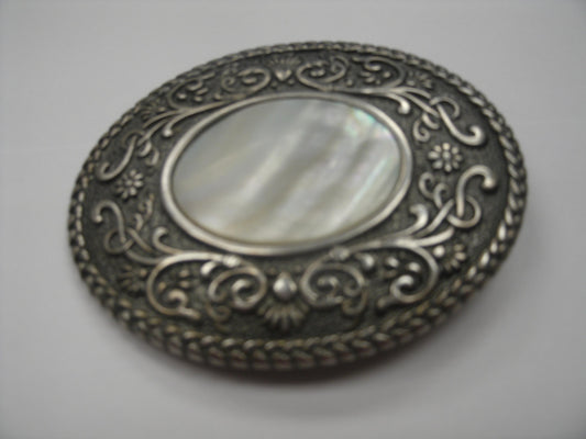 Mother of Pearl Belt Buckle. Used.