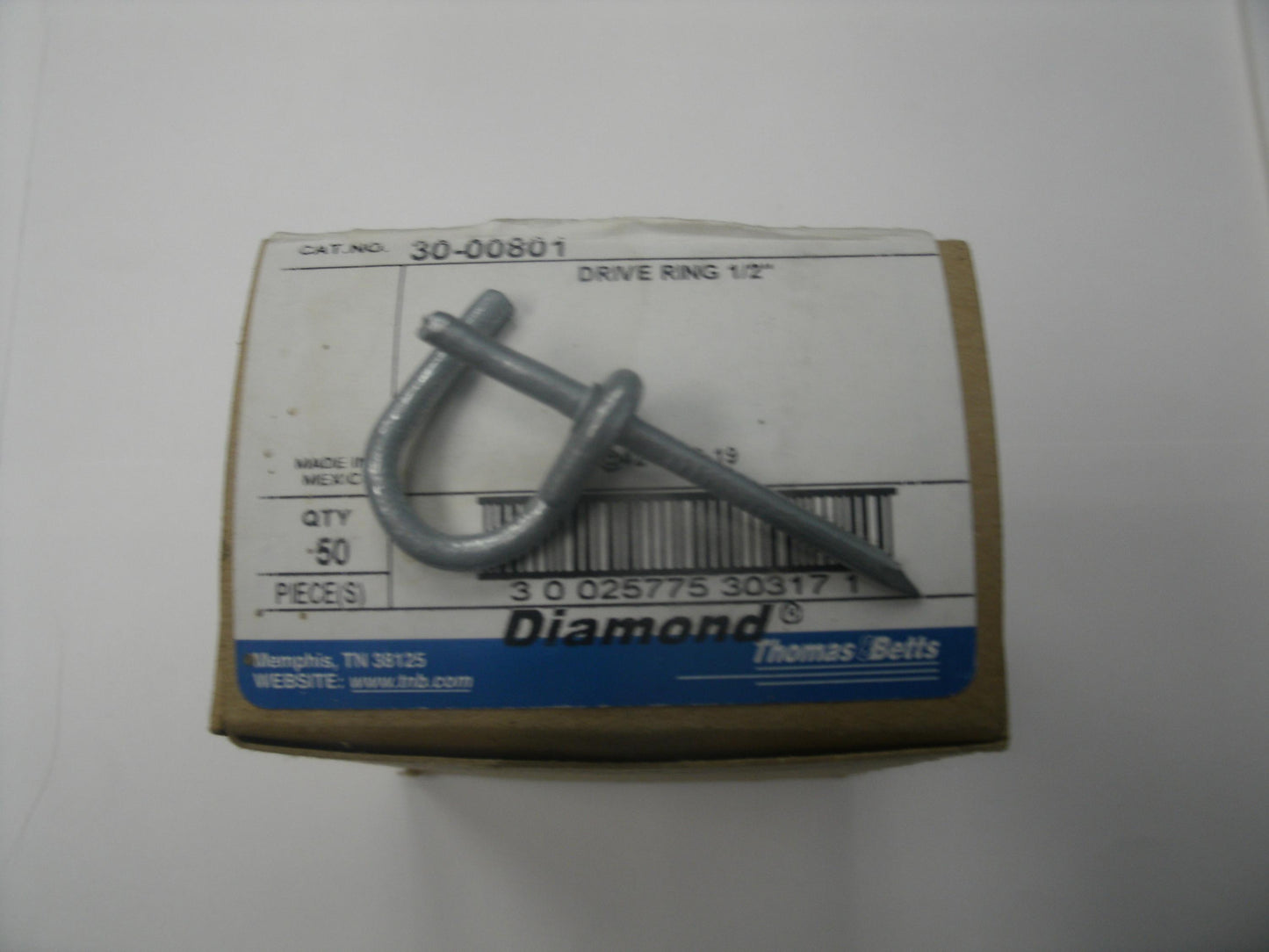Thomas & Betts 30-00801 Drive Ring 1 1/2". 50 Count. New.