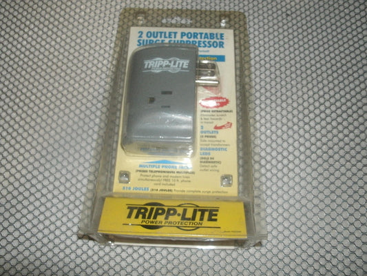 Tripp-Lite PS5503M 2 Outlet Portable Surge Protection. New.