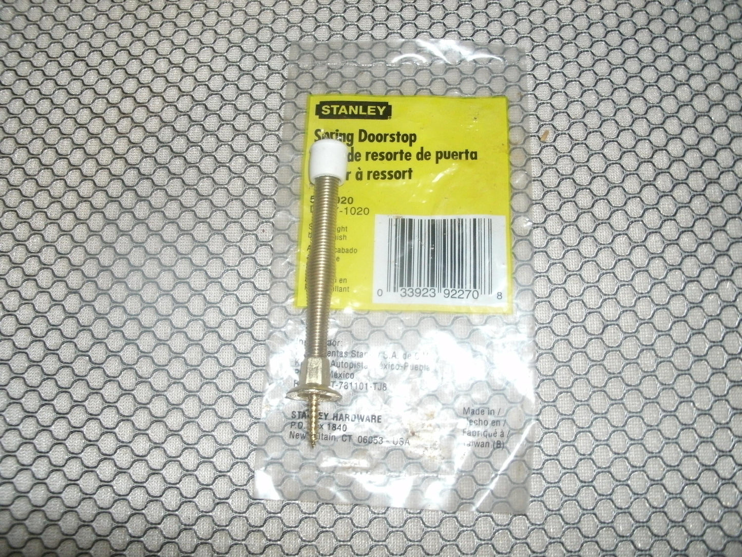 Stanley 57-1020 Brass Spring Doorstop. 033923922708. New.