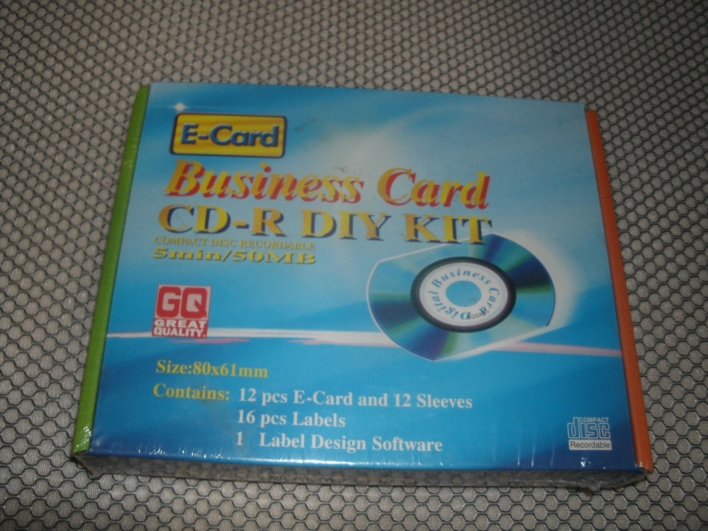E Card Business Card 2753963 CD-R DIY Kit. New.