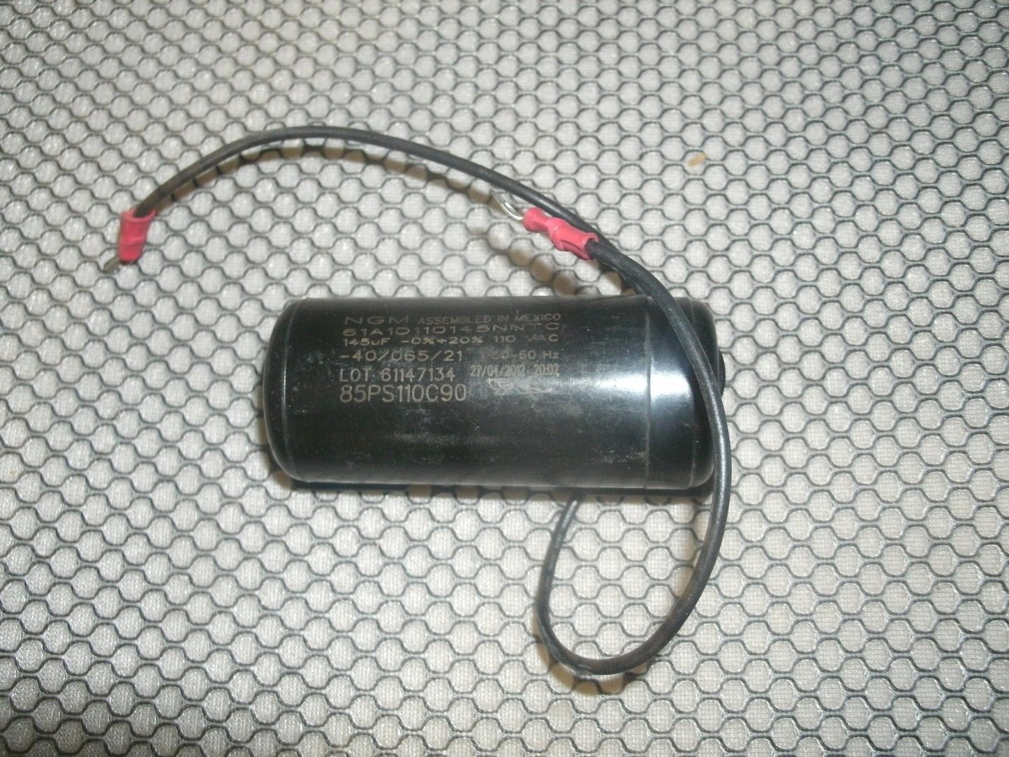 NGM 61A1D110145NNTC Motor Start Capacitor. Used.