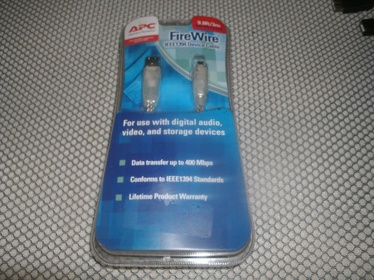 APC FW46CL-3M-1V FireWire IEEE1394 Device Cable. 9.8FT/3m