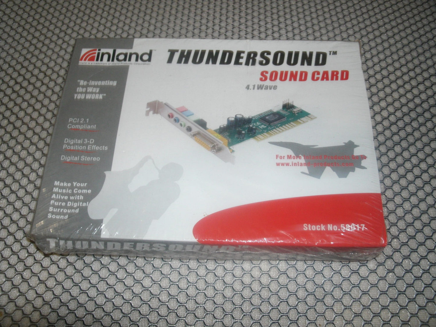 Inland 58017 Thundersound 4.1 Wave Sound Card. New.