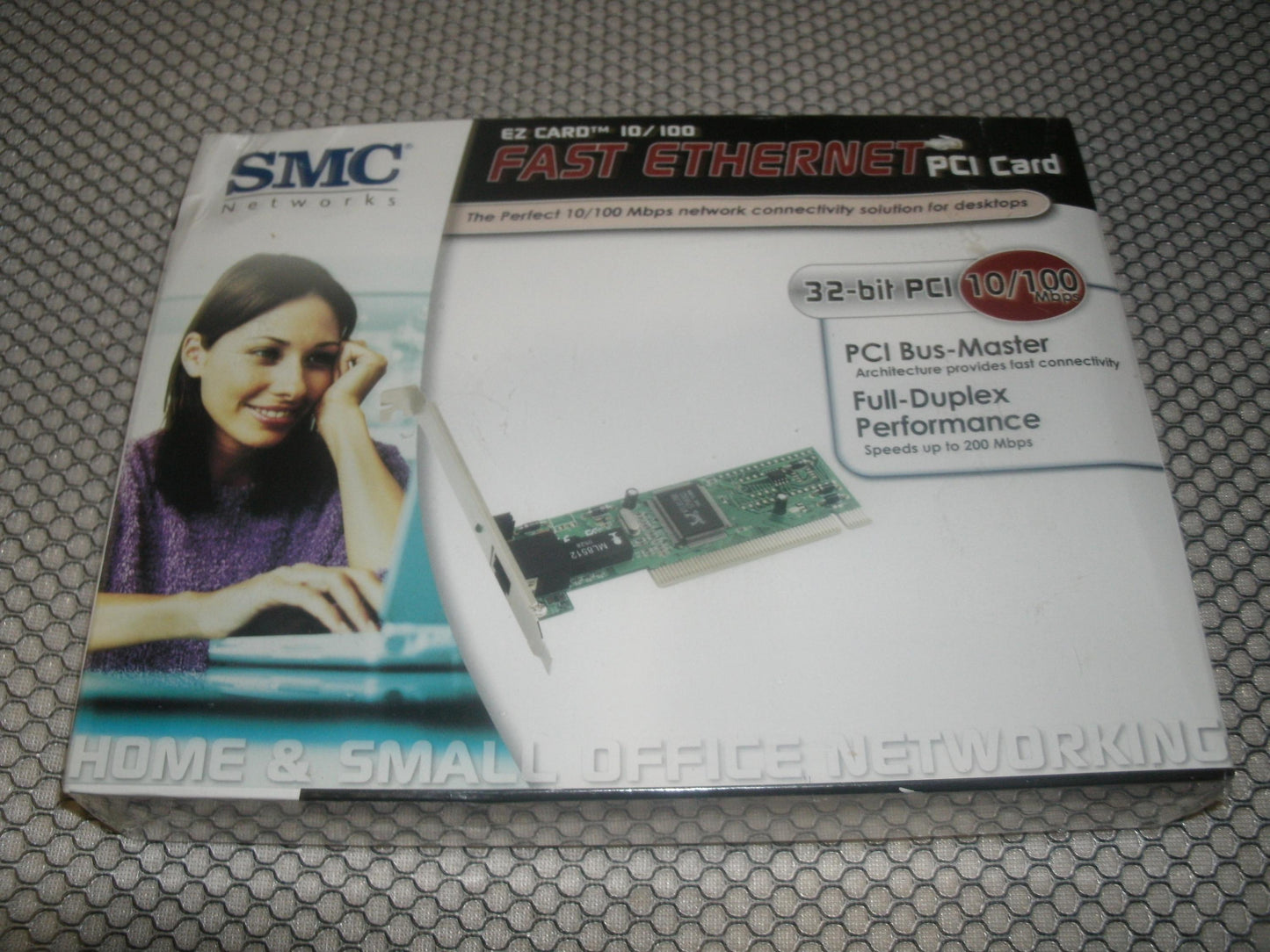 SMC SMC1244TX-1 EZ Card 10/100 Fast Ethernet PCI Card. New.