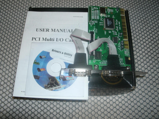 Syba SD-PCI-2S PCI 32-Bit 2X Port Serial DB9 Card. New.
