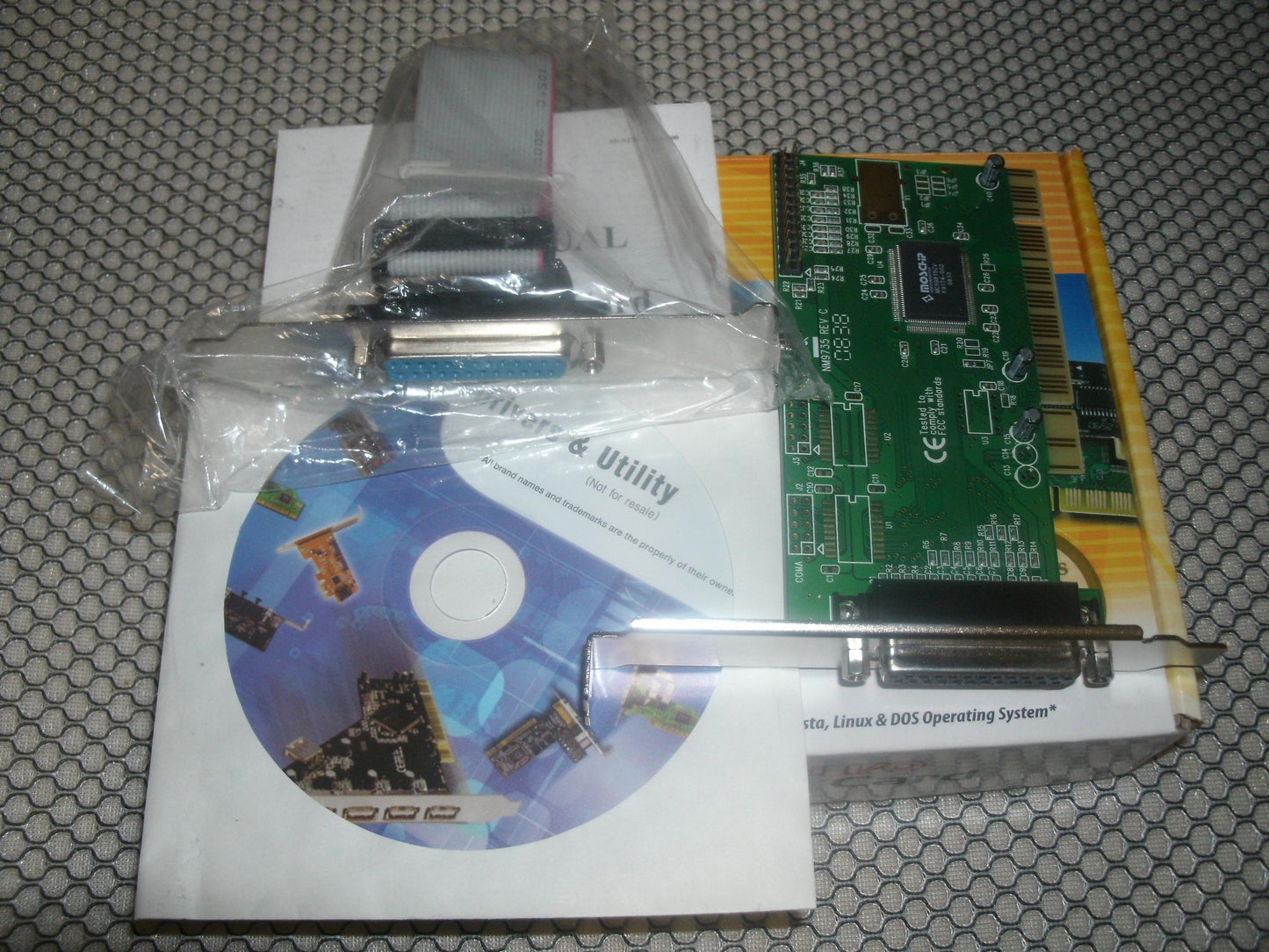 PCI to Parallel 2 Port Controller Card. SD-PCI-2P. New.