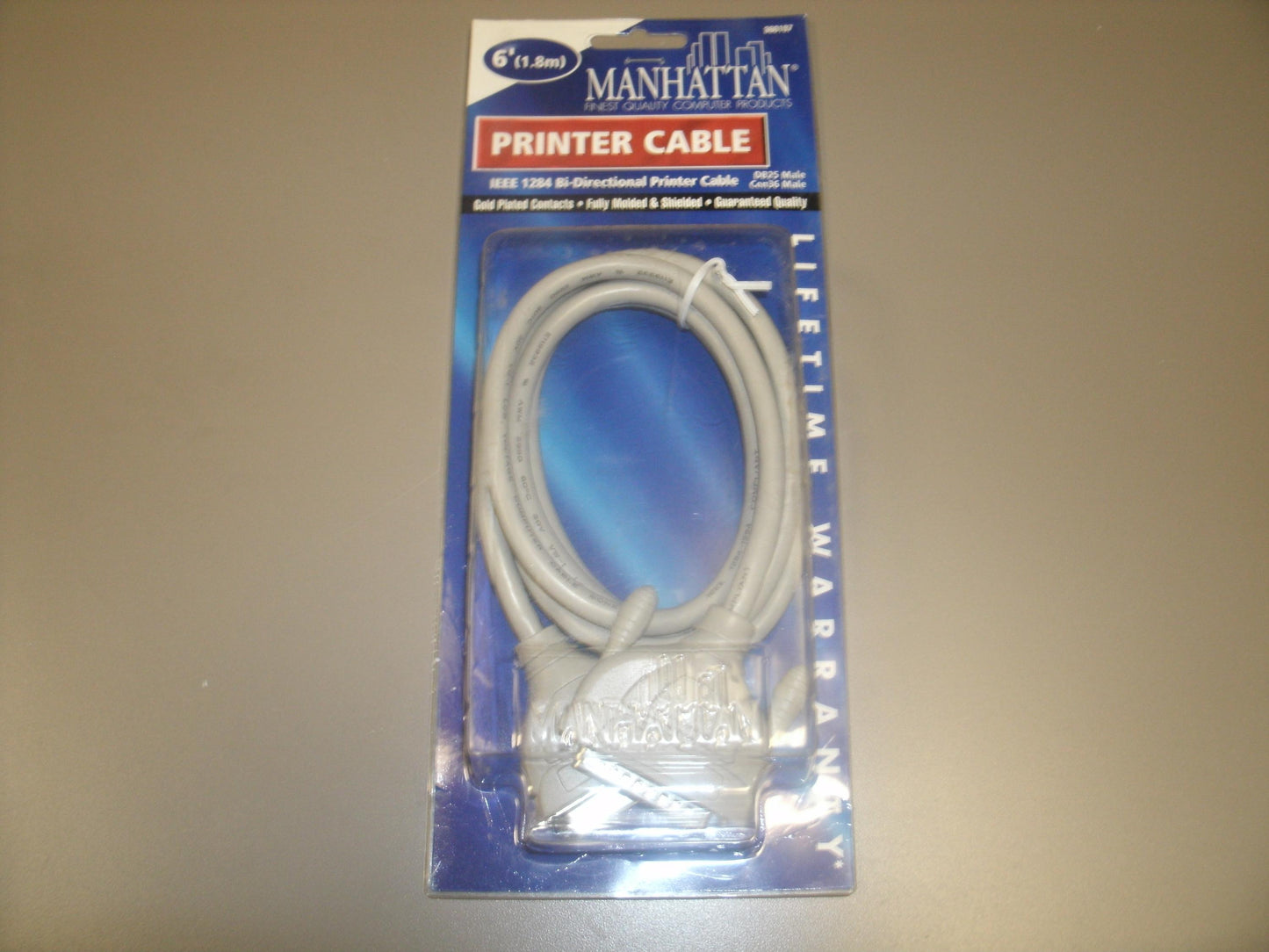 Manhattan 360197 Printer Cable. DB25(M) to Cent36(M) 6 Foot.