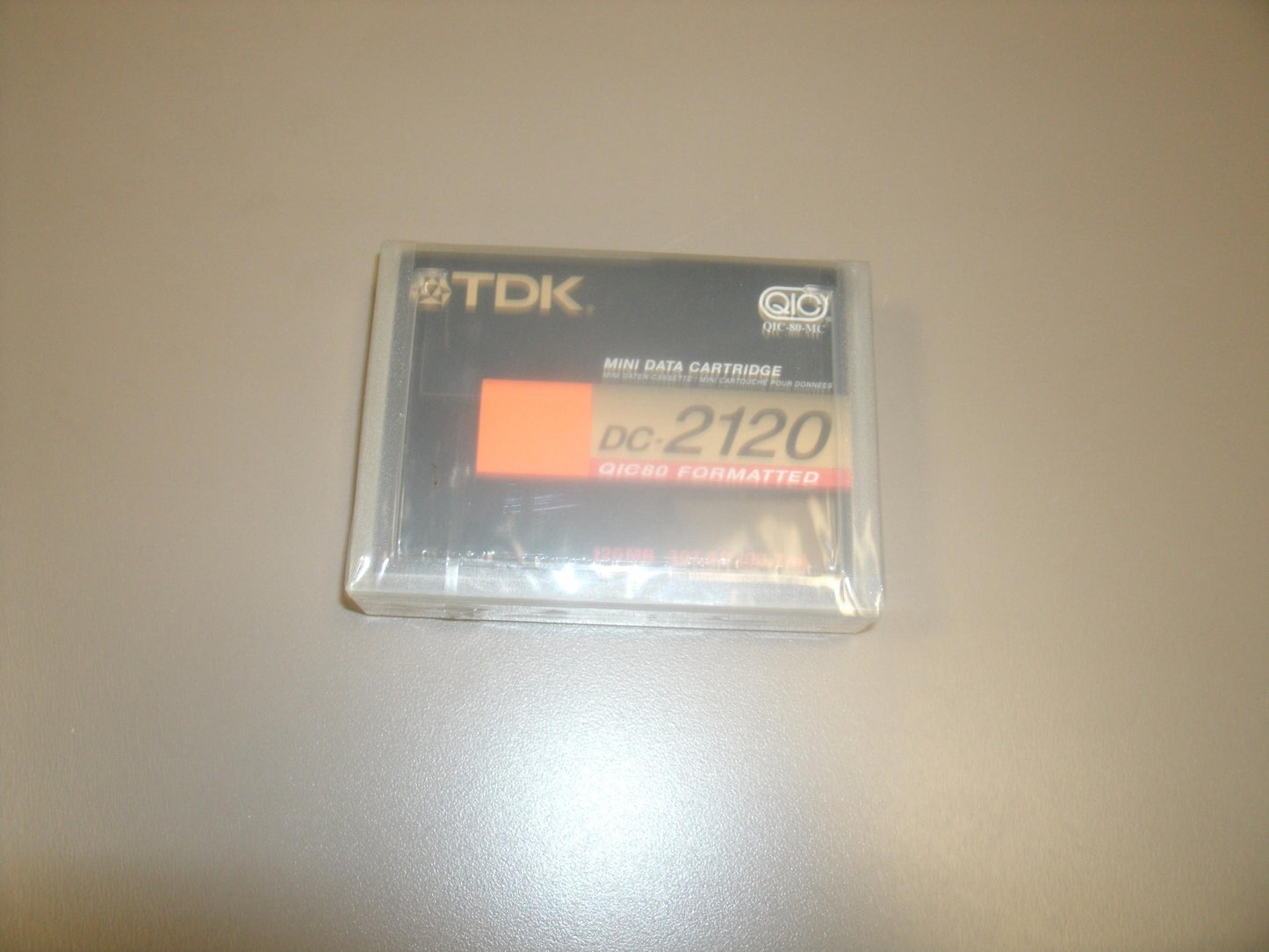 TDK DC-2120 Mini Data Cartridge. QIC80 Formatted. New.
