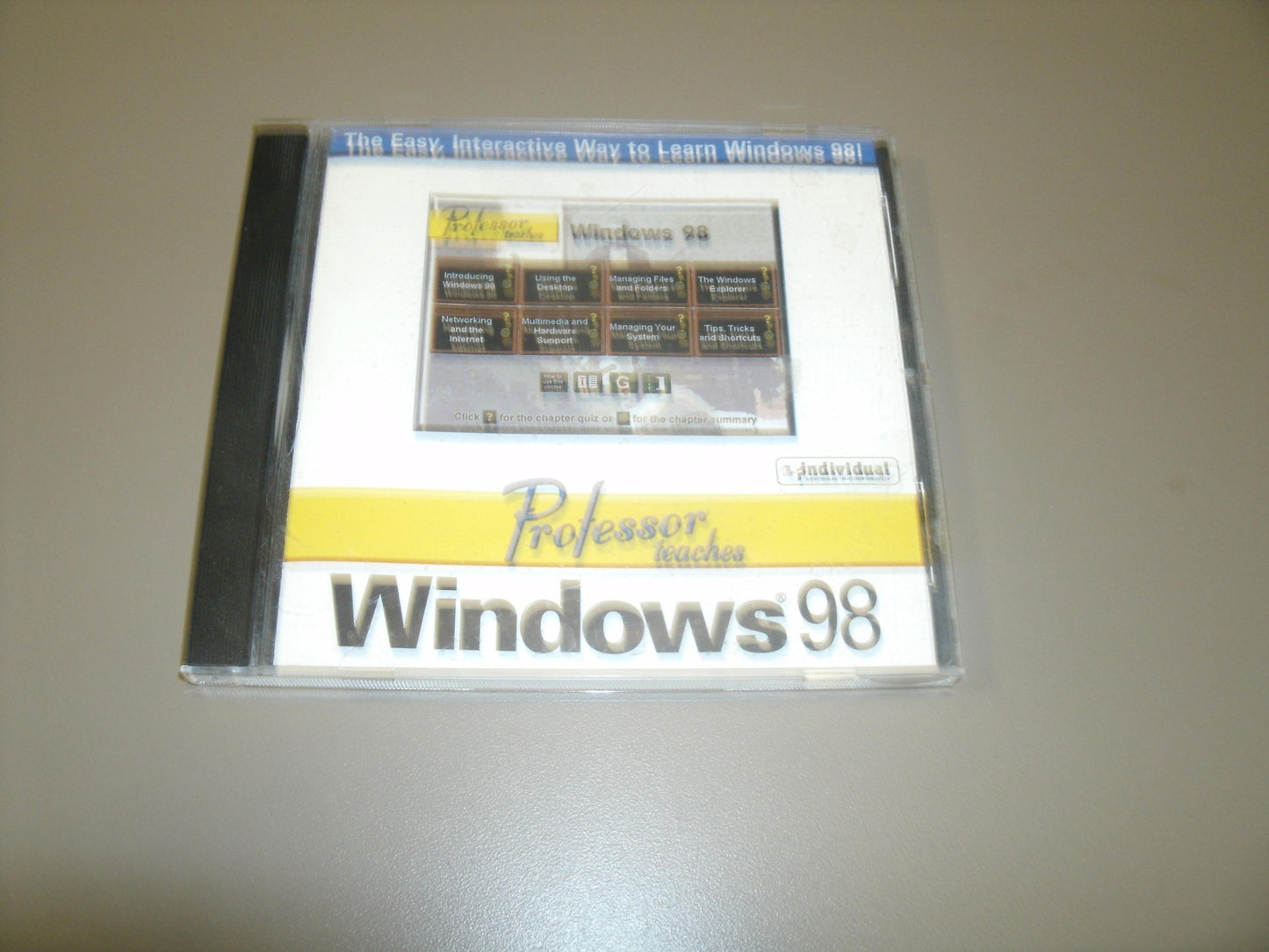 Professor Teaches Windows 98. CD-ROM. PRF-WN8-V4. Used.
