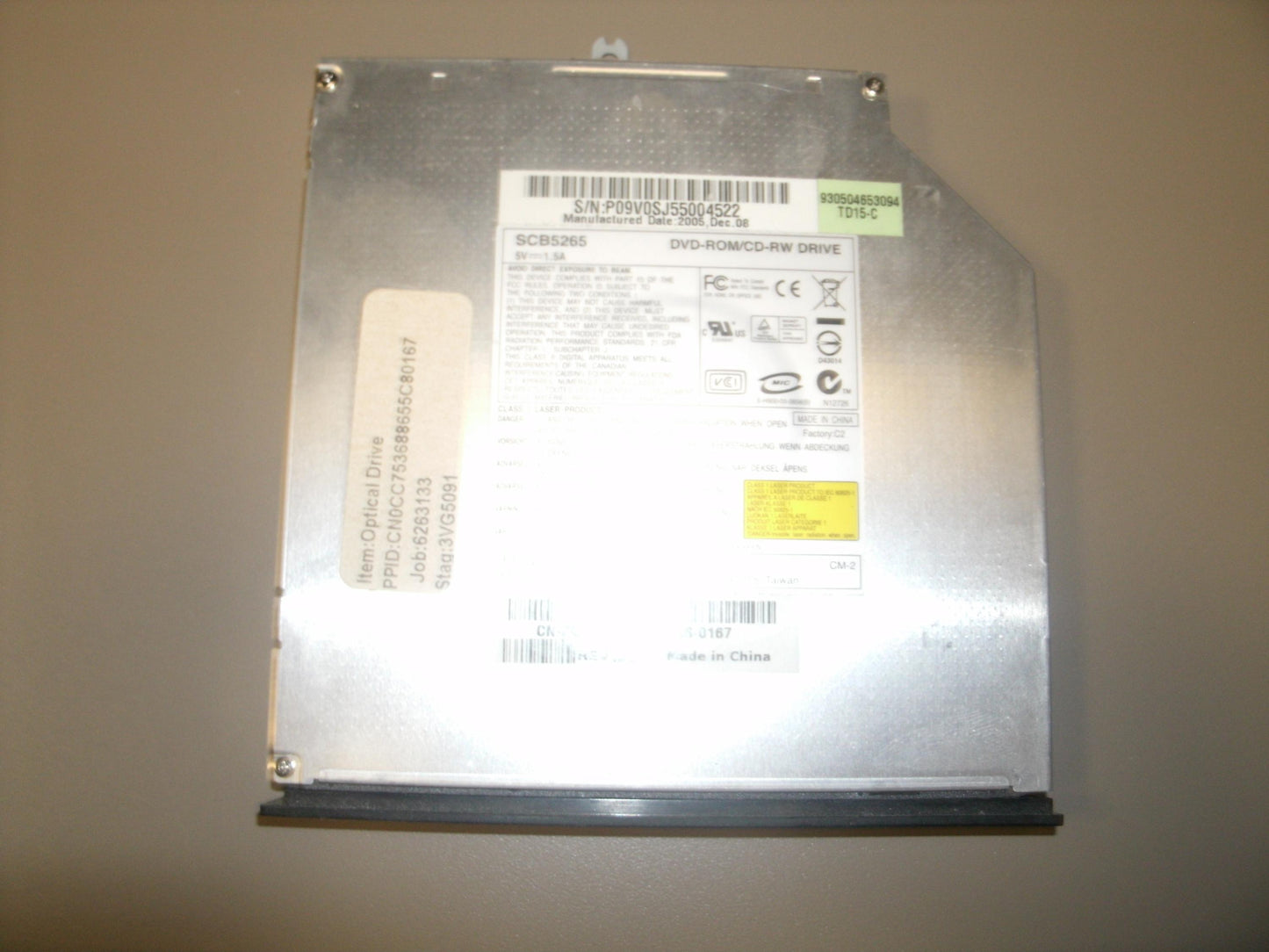 Philips SCB5265 Slim 24X DVD--ROM. CD-ROM. Refurbished.