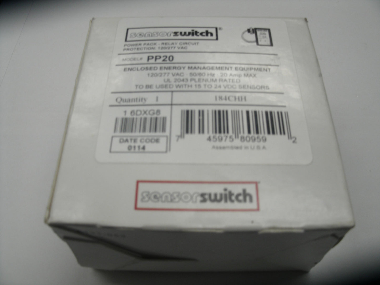 Sensorswitch PP20 Enclosed Energy Management Equipment. (35)