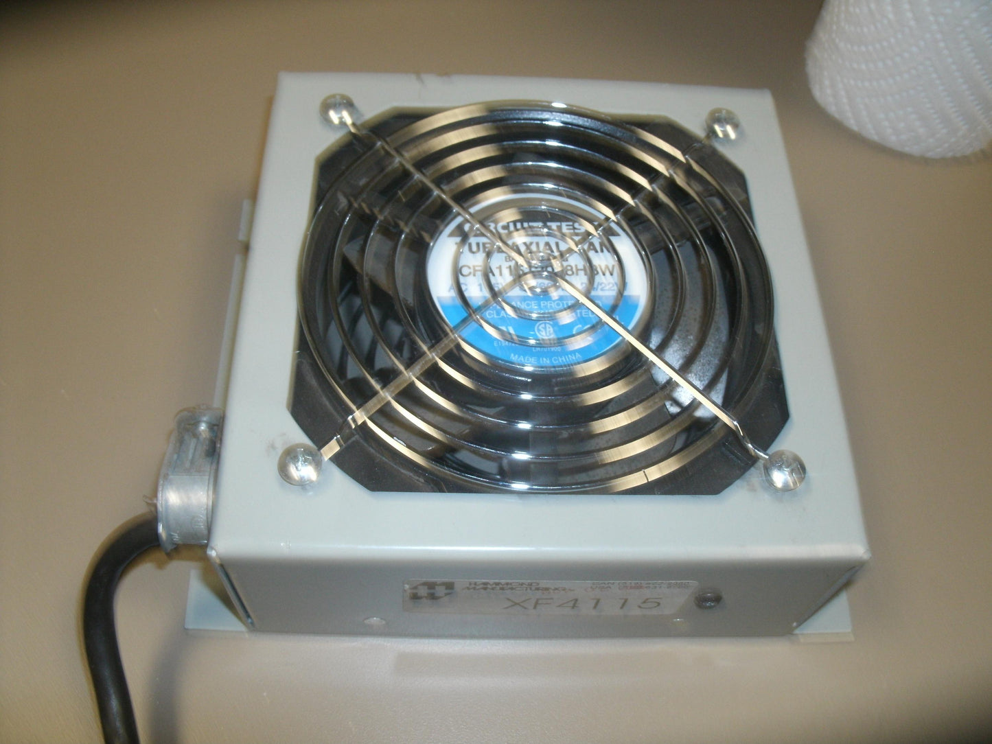 Hammond Manufacturing XF4115 Fan Box. Used. (W25).