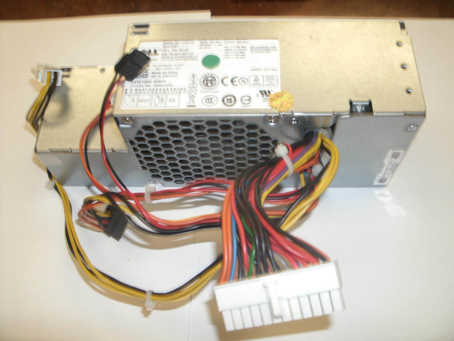 Dell WU142 Desktop Power Supply. New. 275 Watt