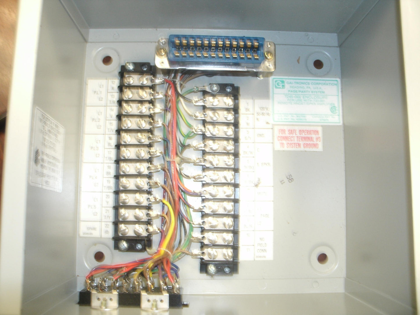 Gai-Tronics 702A Enclosure. 7245-002. New.