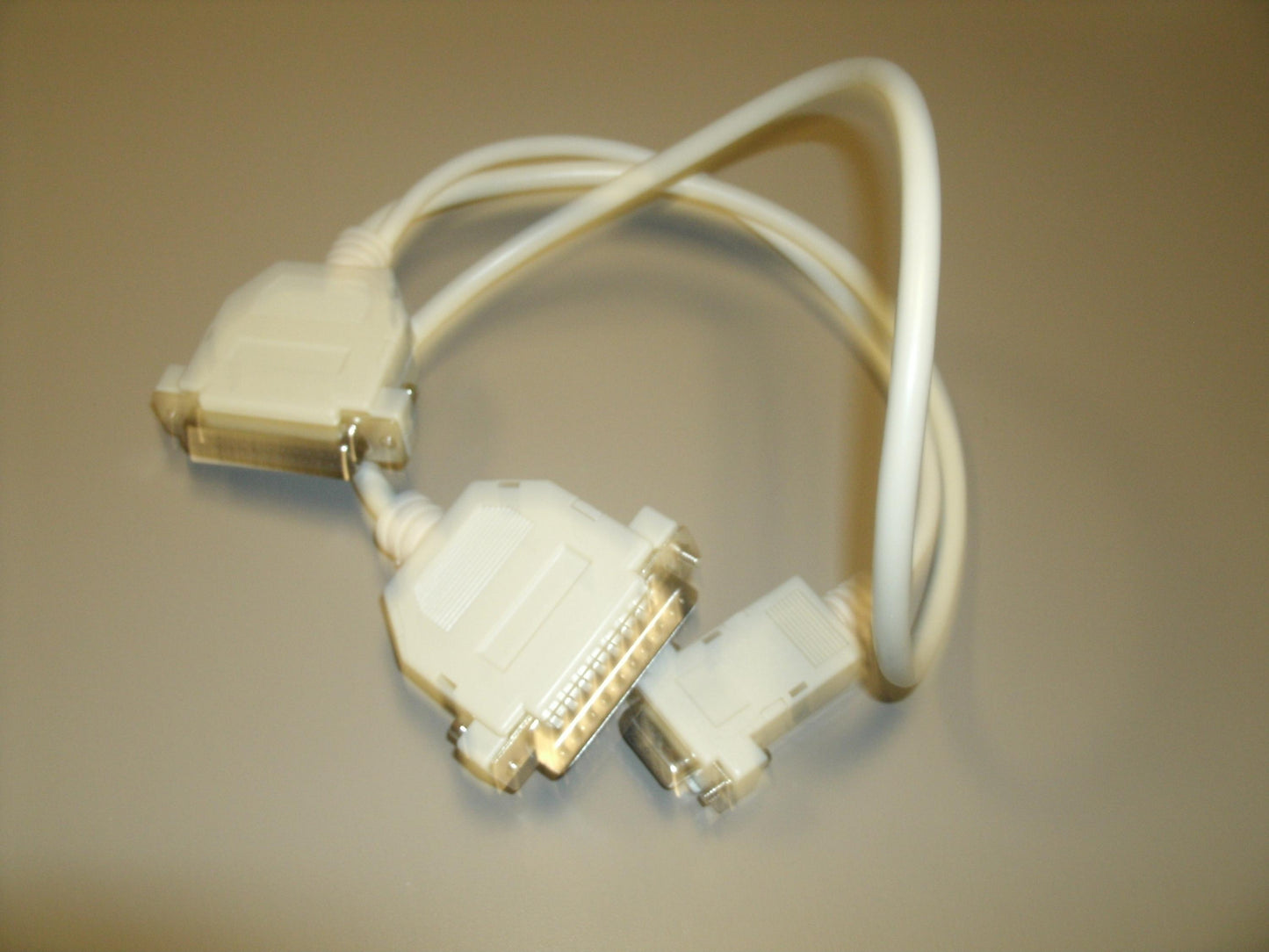DB25 M to DB25 F and DB9 F Cable. 28". New.