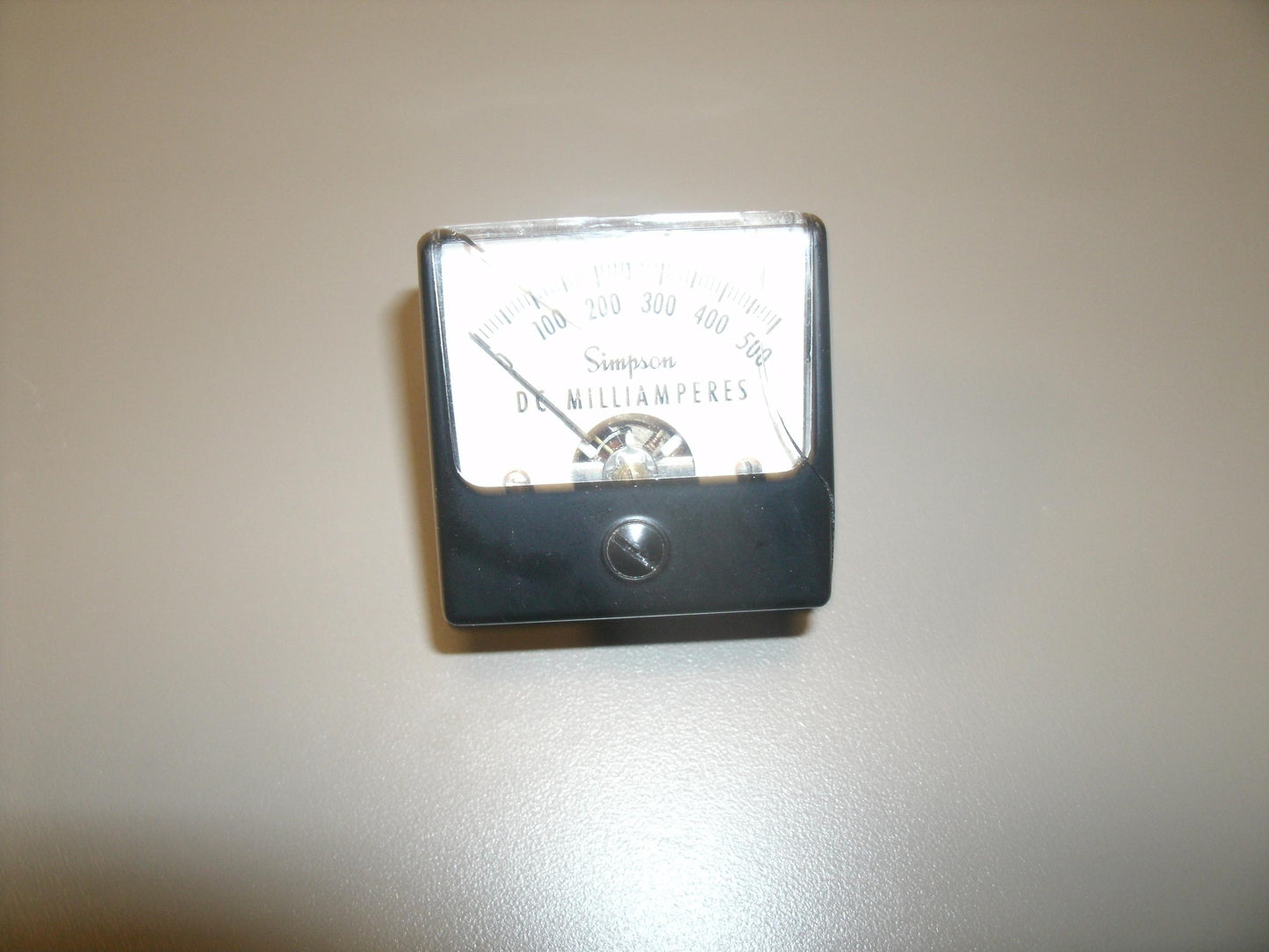 Simpson 1212 Panel Guage. 0-500 DC Milliamperes. (28)