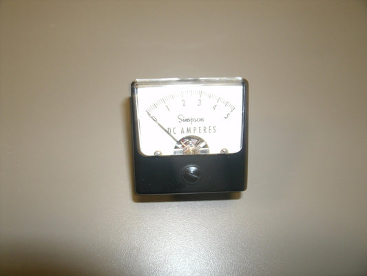 Simpson 2122 Panel Guage. 0-5 DC Amperes. New. (28)