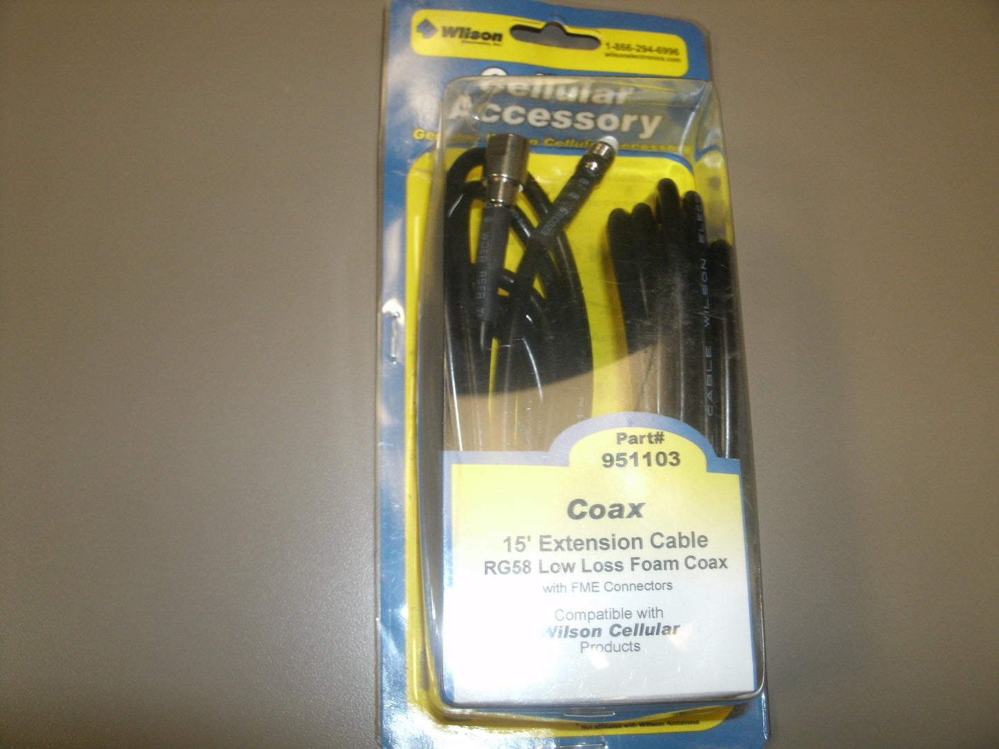 Wilson Electronics 951103 Coaxial Cable Extension. 15'. New.