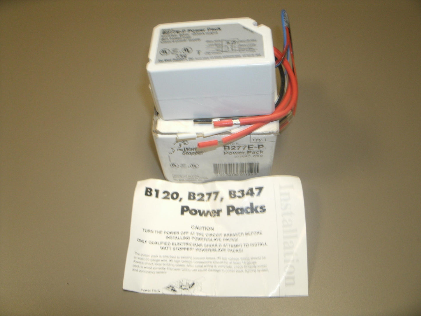 Wattstopper B277E-P Power Pack. 277V, 20 Amps, New.