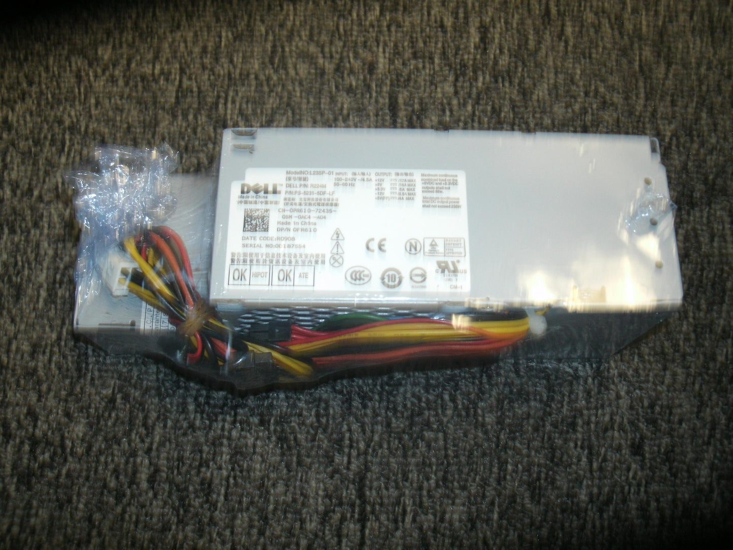 Dell L235P-01 Power Supply. New. Dell: R224M. ****