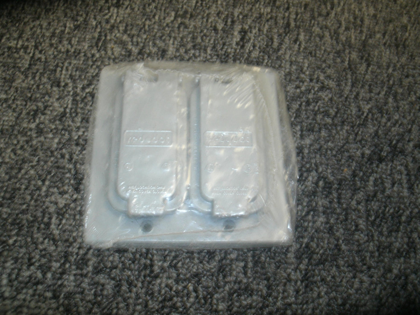 Red Dot 651583 Two-Gang Duplex Cover. Metal. New. (6)