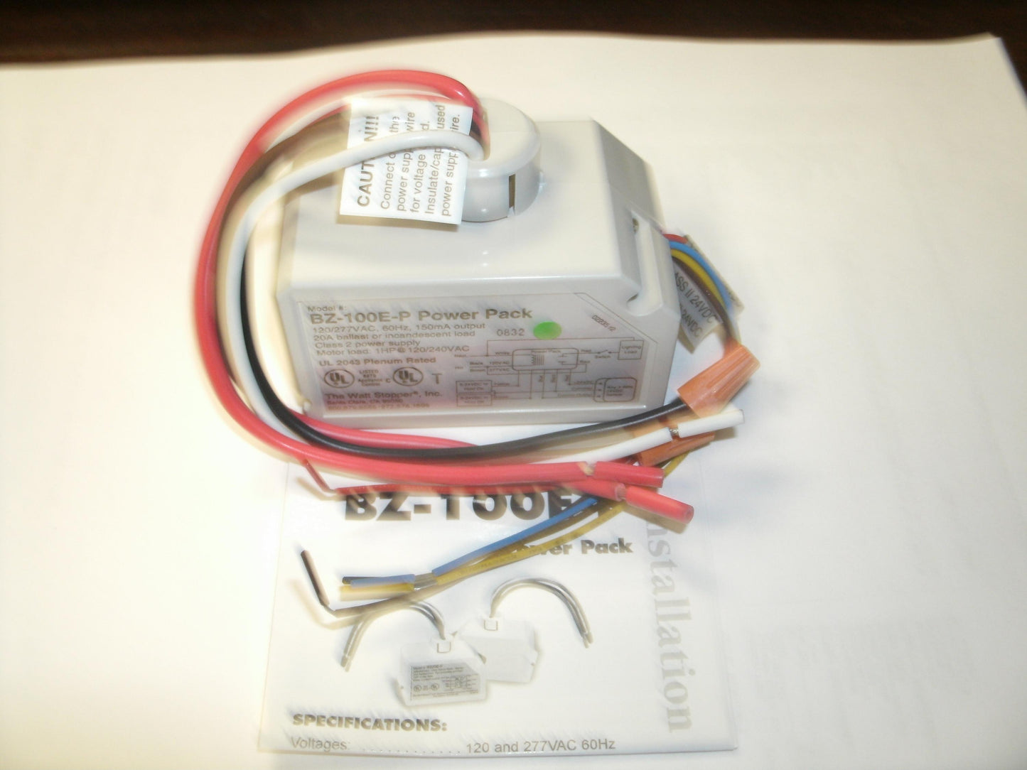 WattStopper BZ-100E-P Power Pack Occupancy Sensor. New. ***
