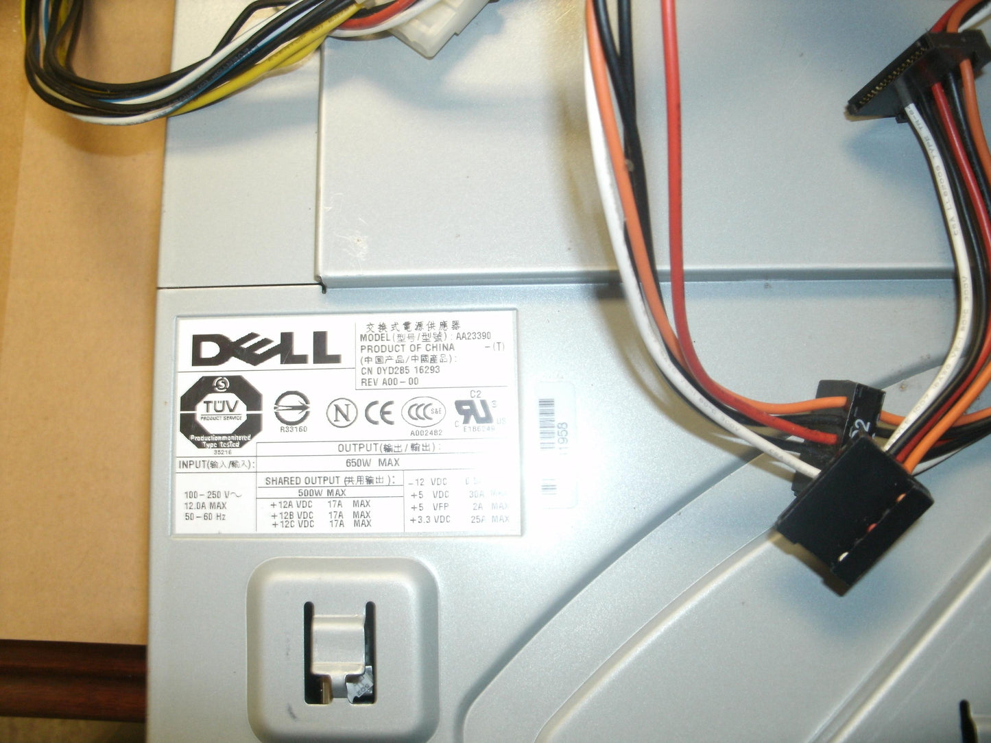Dell AA23390 XPS 600 Precision 650 Watt Power Supply. New.