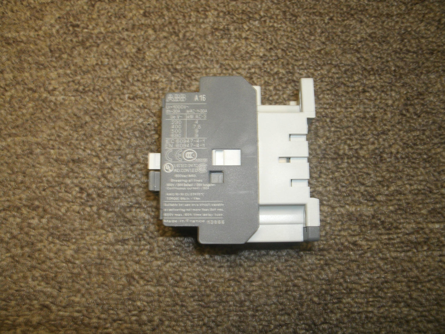ABB A16-40-00. 230-240V 50Hz / 240-260V 60Hz. Working Pull. (B1)