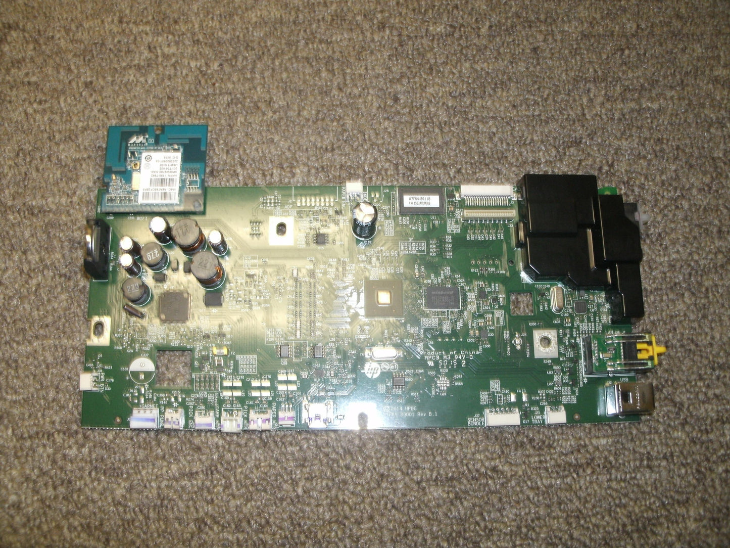 HP Officejet Pro A7F65-80001 Main Formatter Circuit Logic Board.
