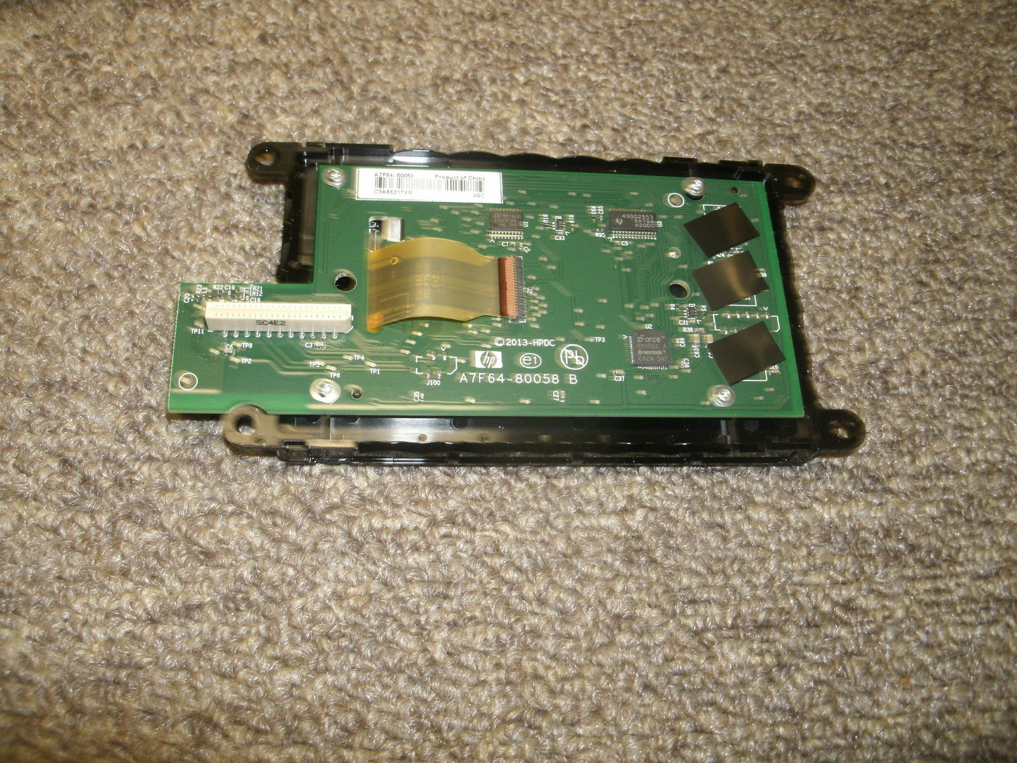 HP A7F64-80058 Officejet Pro Control Panel / LCD Display.