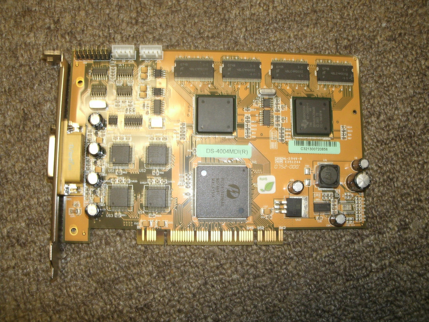 Hikvision Decoding DS-4004MDI(R), 4-Channel PCI Board. (B4)